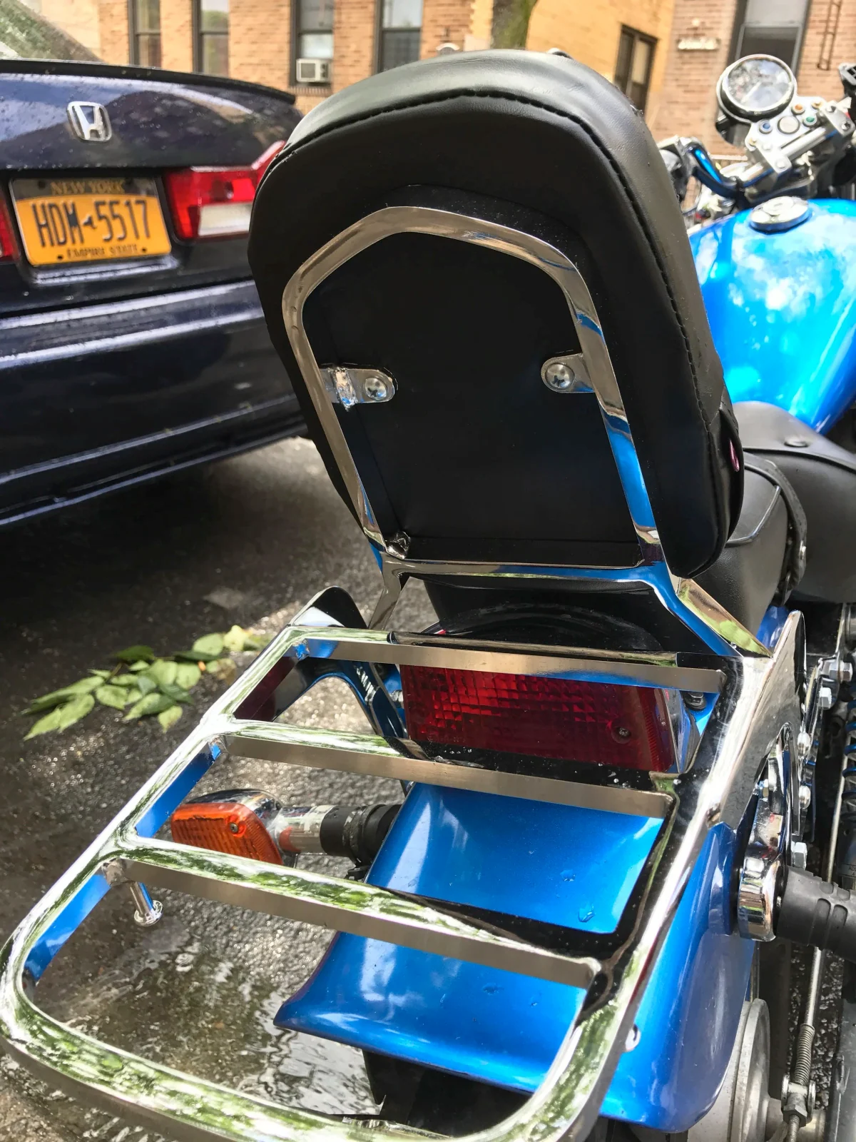 Installing a passenger back rest/sissy bar with a luggage rack for Honda Rebel 250