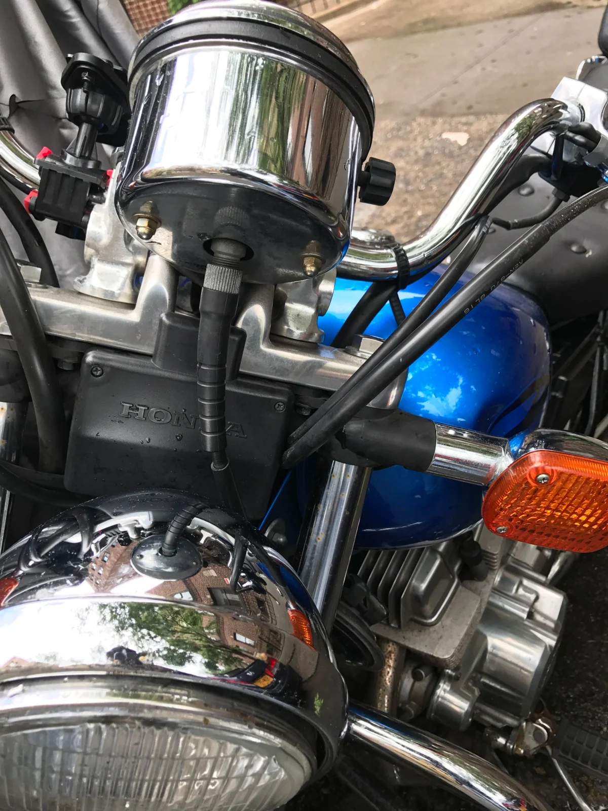 Mounting an EZ-Pass toll reader on my Honda Rebel 250