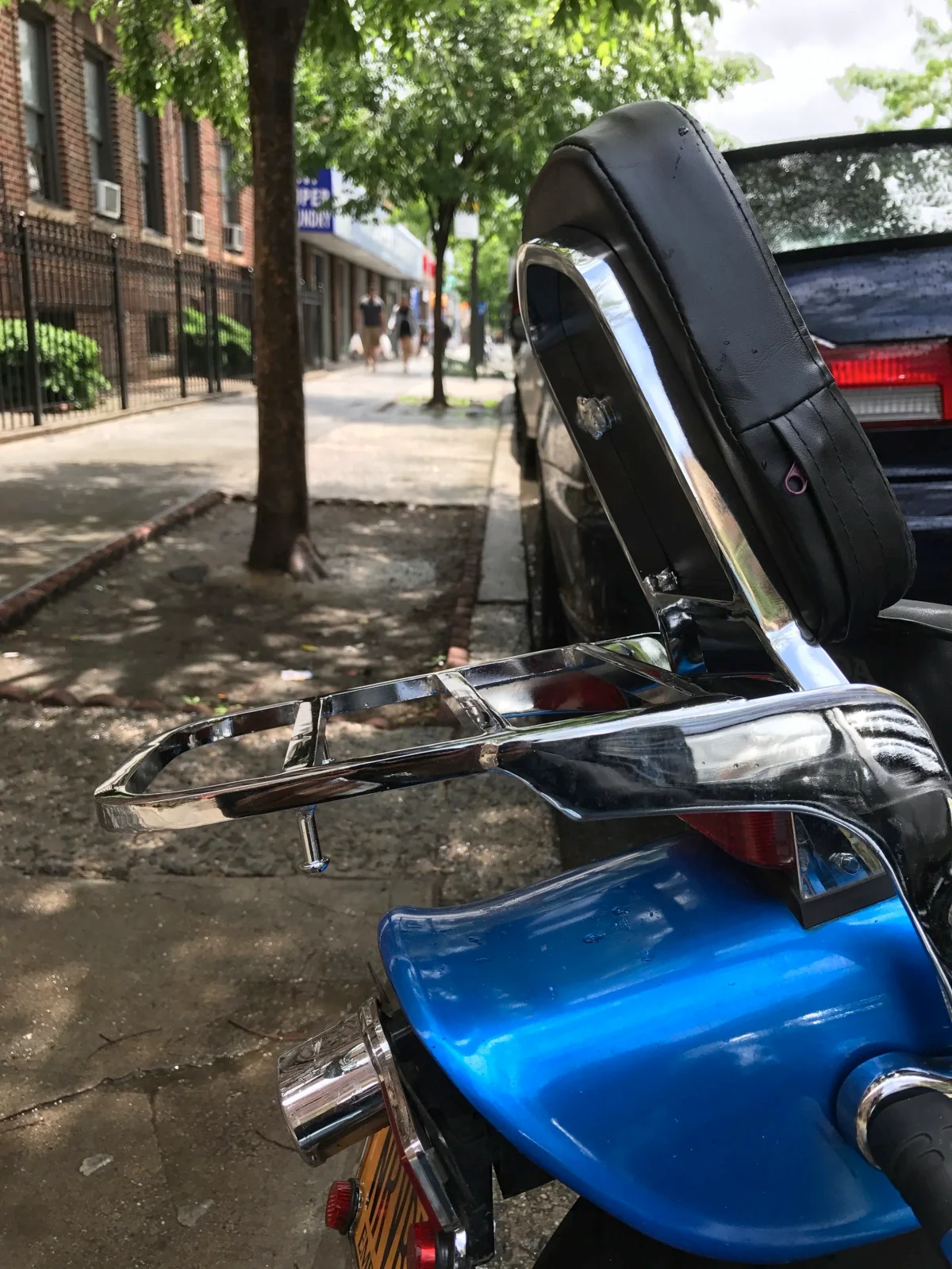 Installing a passenger back rest/sissy bar with a luggage rack for Honda Rebel 250