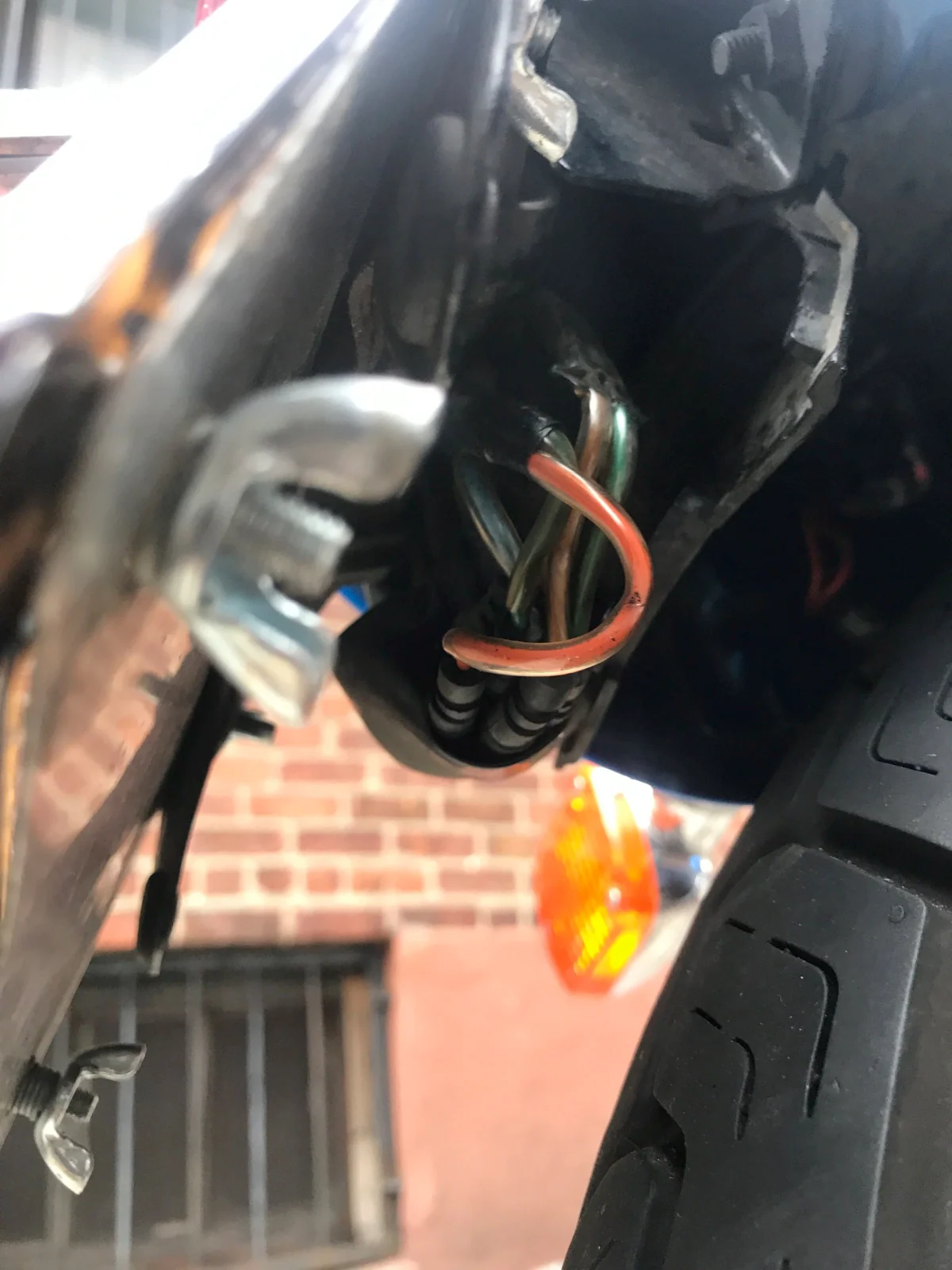 Replacing the rear lights is a wiring nightmare on my Honda Rebel