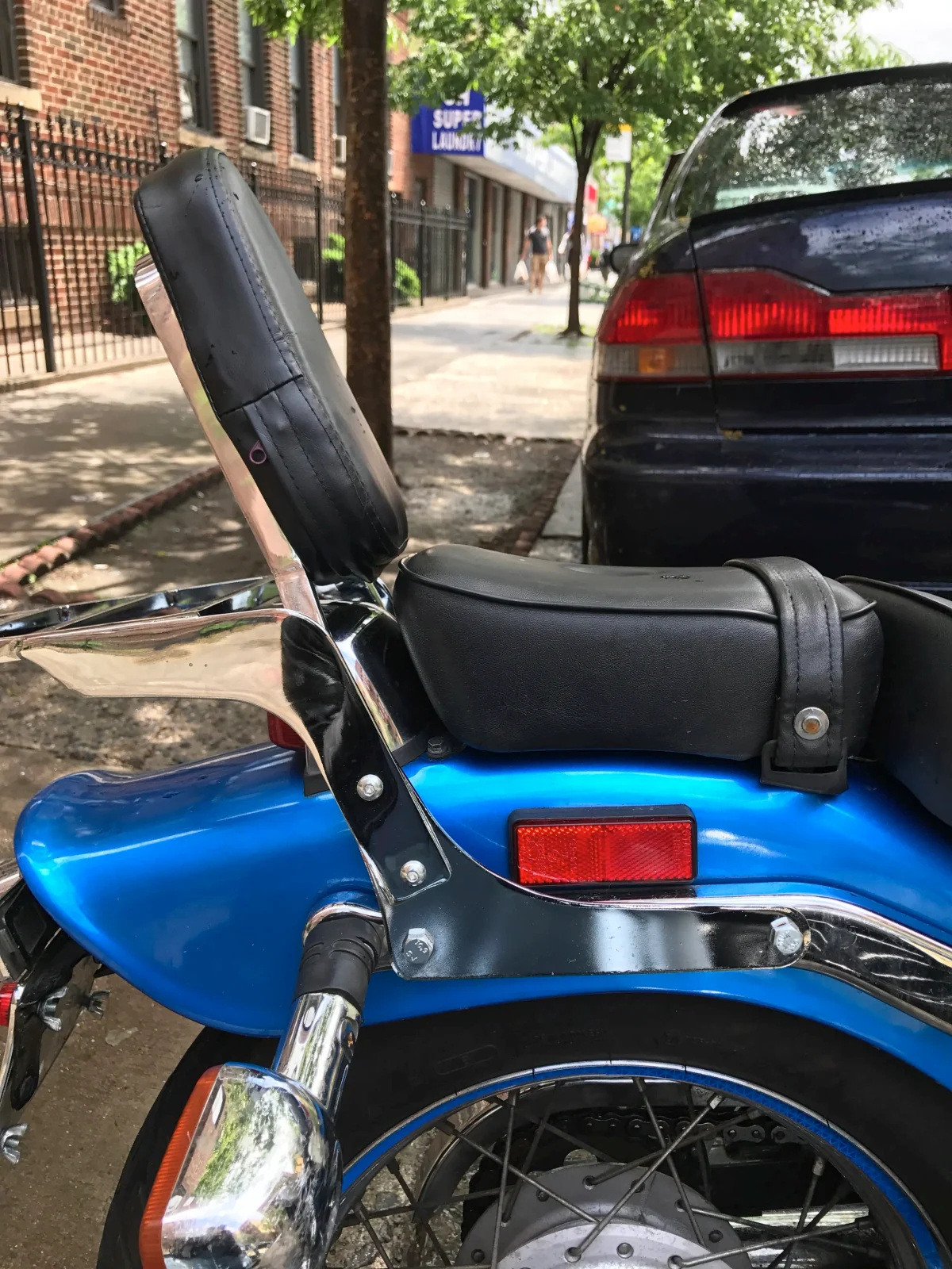 Installing a passenger back rest/sissy bar with a luggage rack for Honda Rebel 250