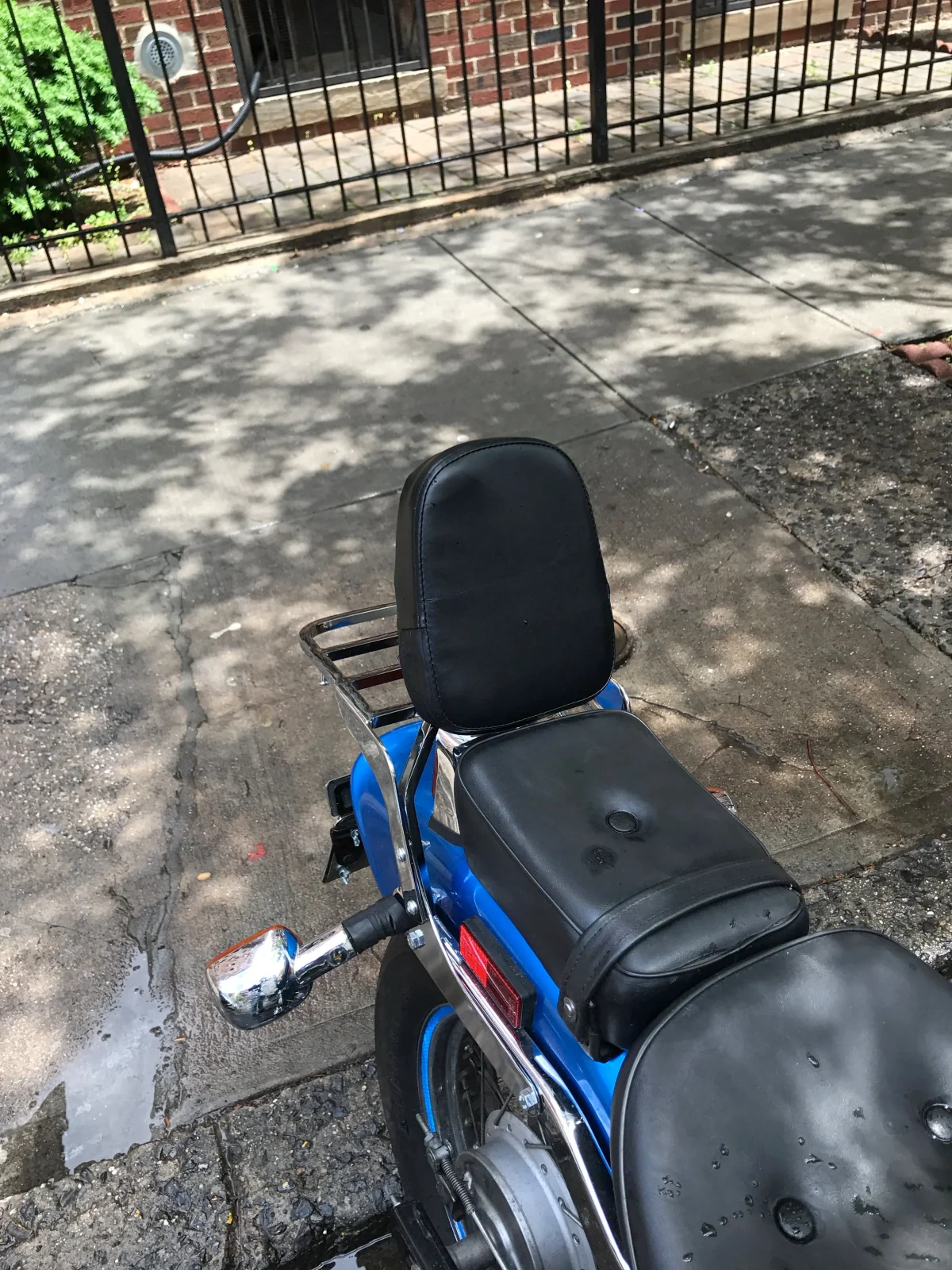 Installing a passenger back rest/sissy bar with a luggage rack for Honda Rebel 250